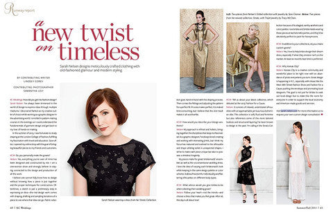 Runway Report Feature in KC Weddings