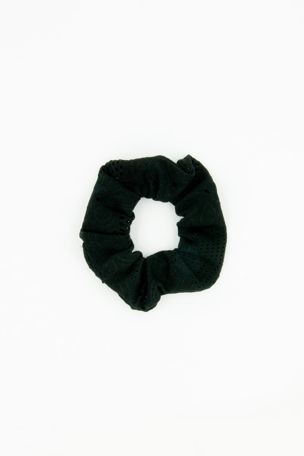 Black Lasercut Scrunchie