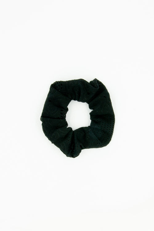 Black Lasercut Scrunchie