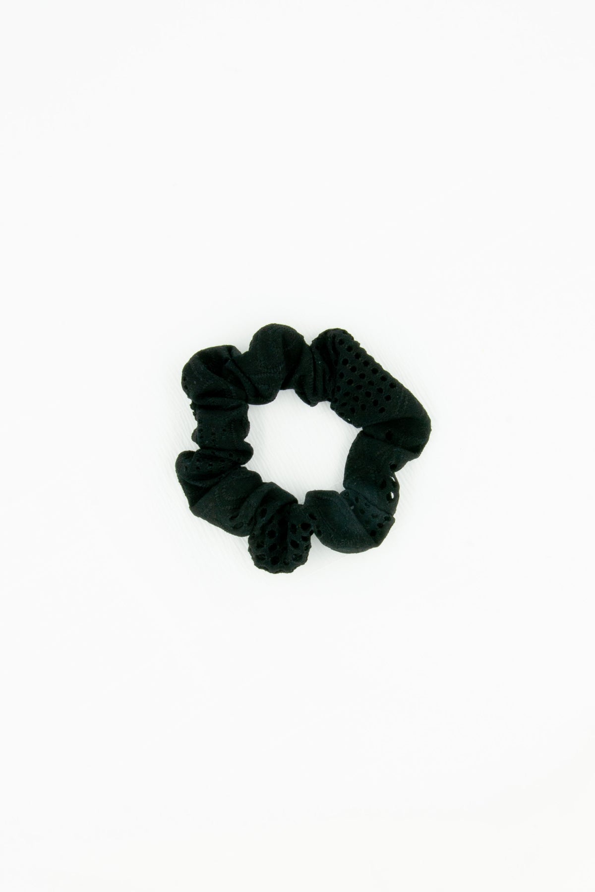 Black Lasercut Scrunchie