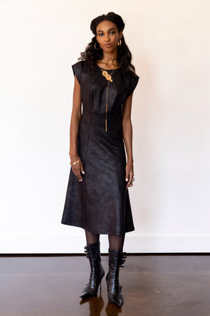 Christine Dress RTW in Foiled Ponte Knit Christine Dress RTW in Foiled Ponte Knit