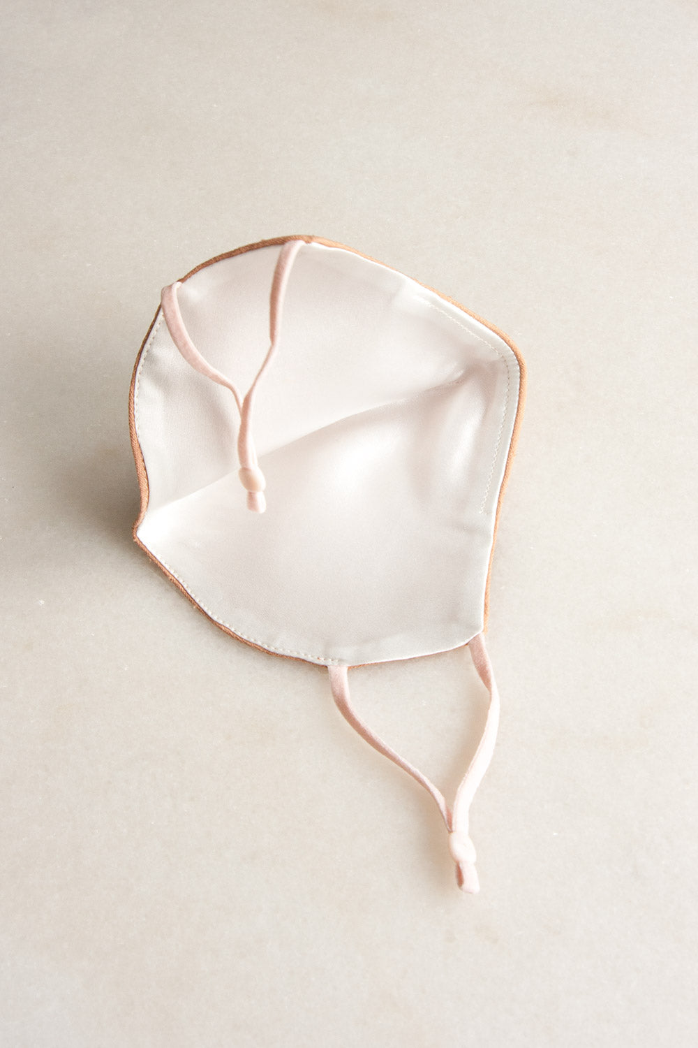 Soft Silk Face Mask in Rose Raw Silk
