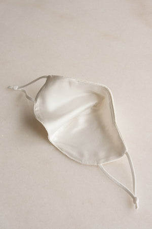 Soft Silk Face Mask in Natural Raw Silk