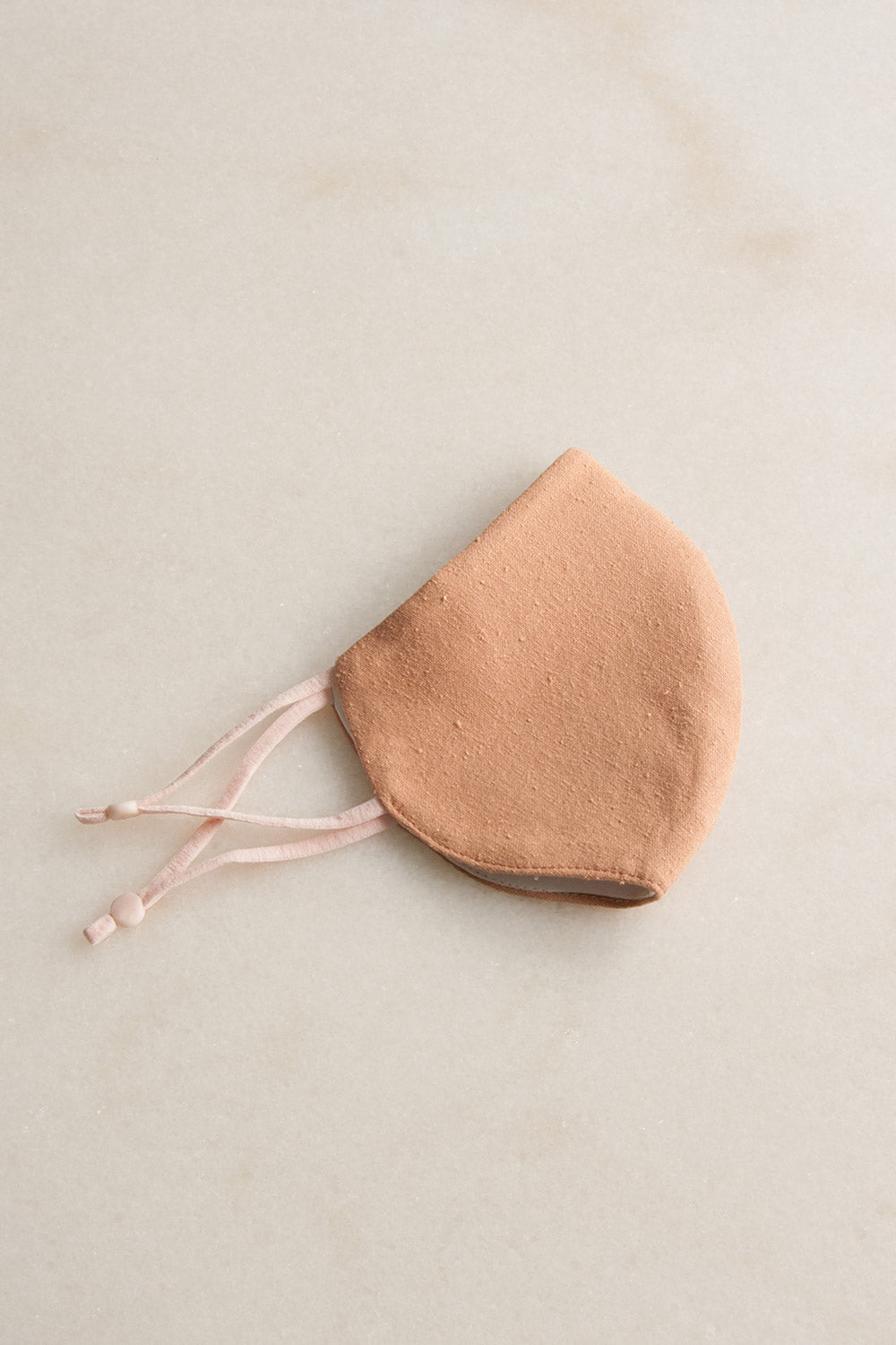 Soft Silk Face Mask in Rose Raw Silk