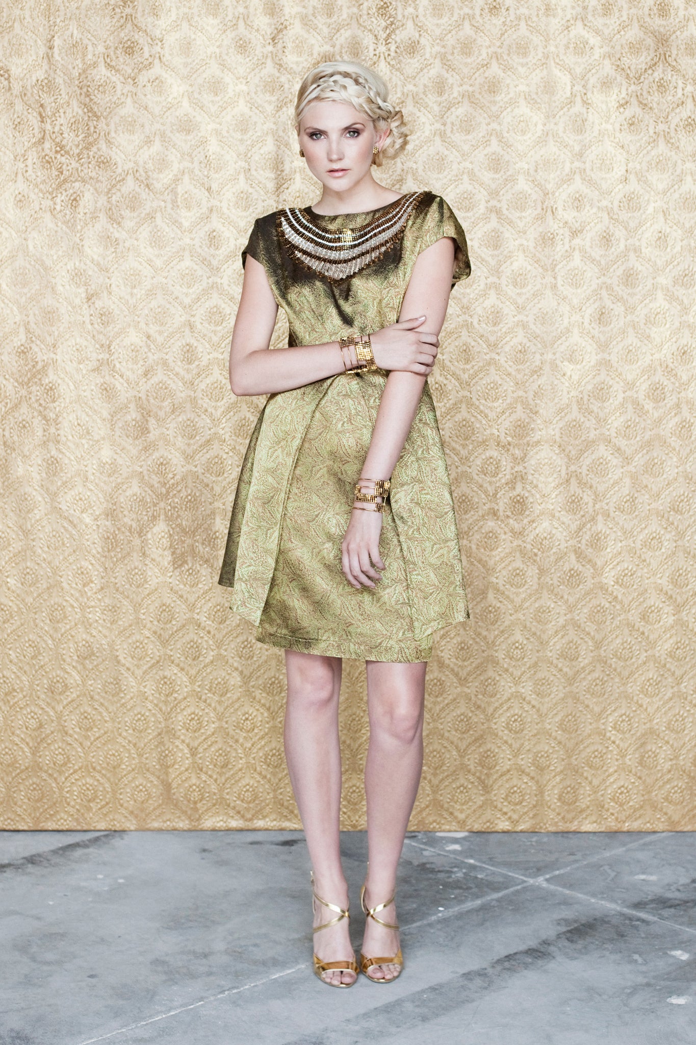 Peplum Sheath Dress with Long Peplum (Custom Design)