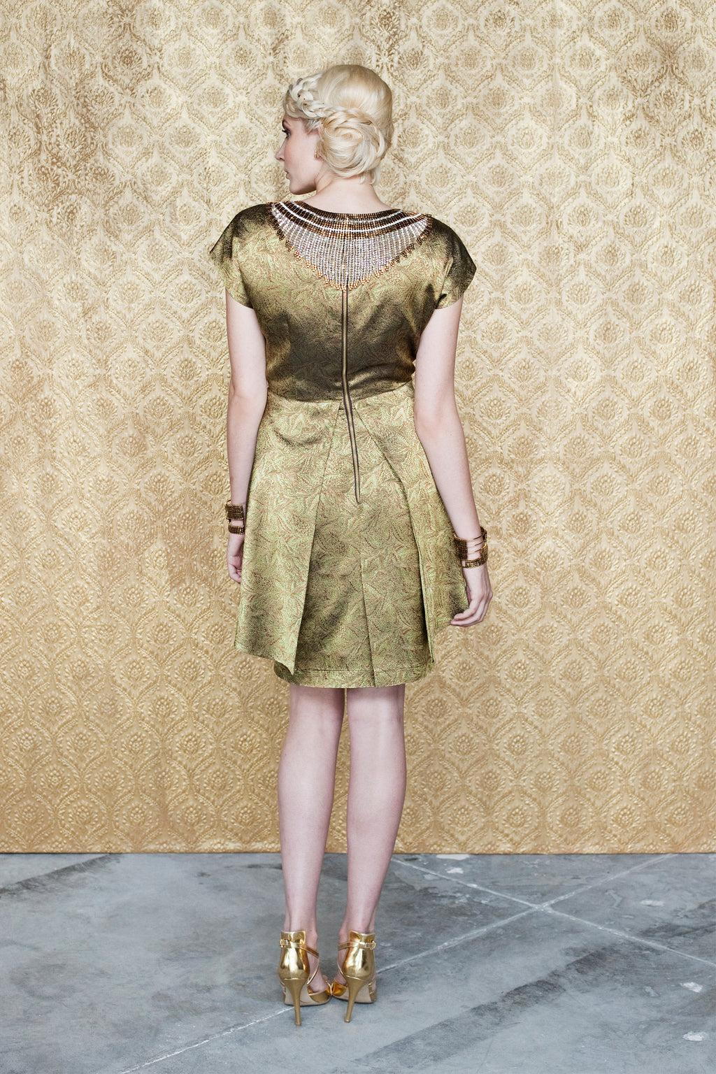Peplum Sheath Dress with Long Peplum (Custom Design)
