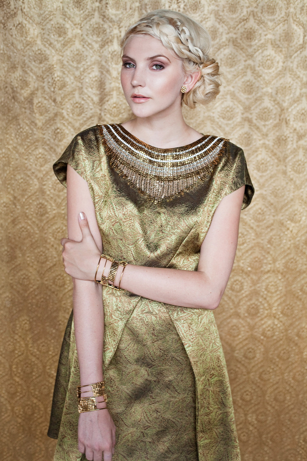 Peplum Sheath Dress with Long Peplum (Custom Design)