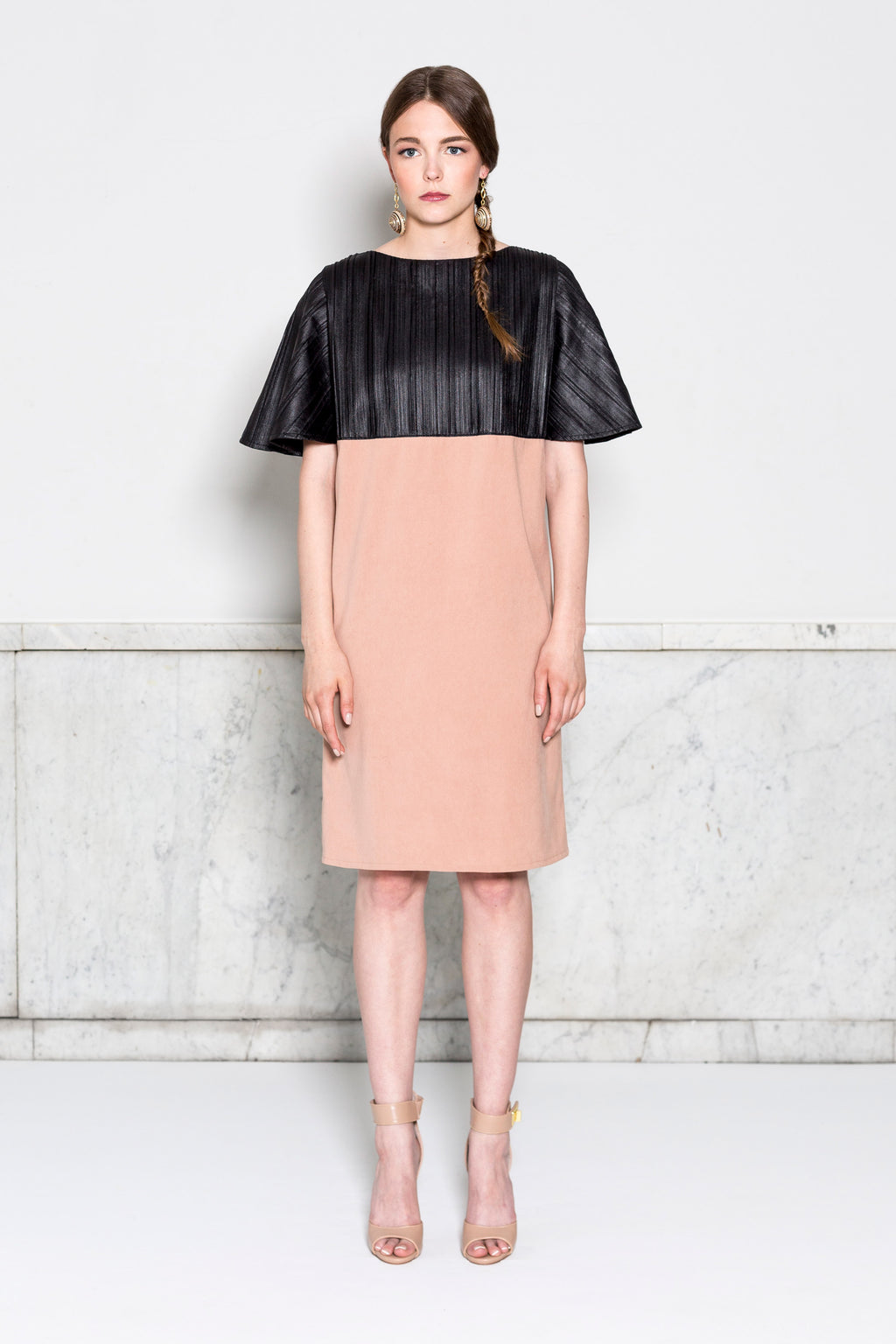 Capelet Sleeve Dress (Custom Design)