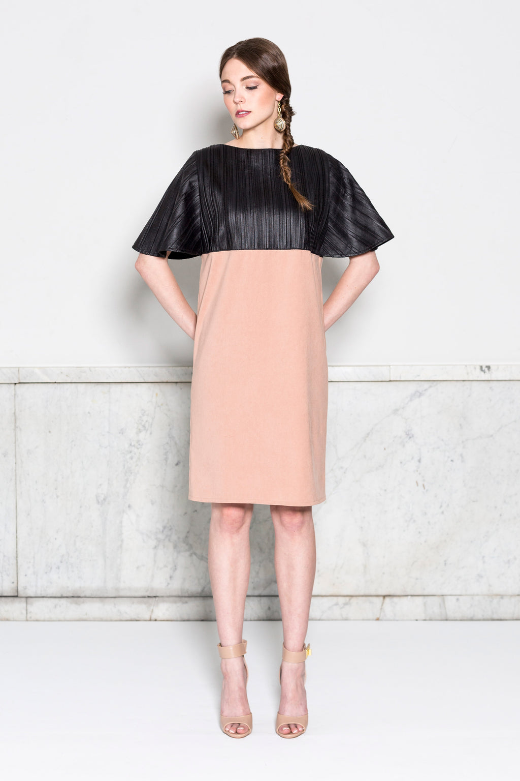Capelet Sleeve Dress (Custom Design)