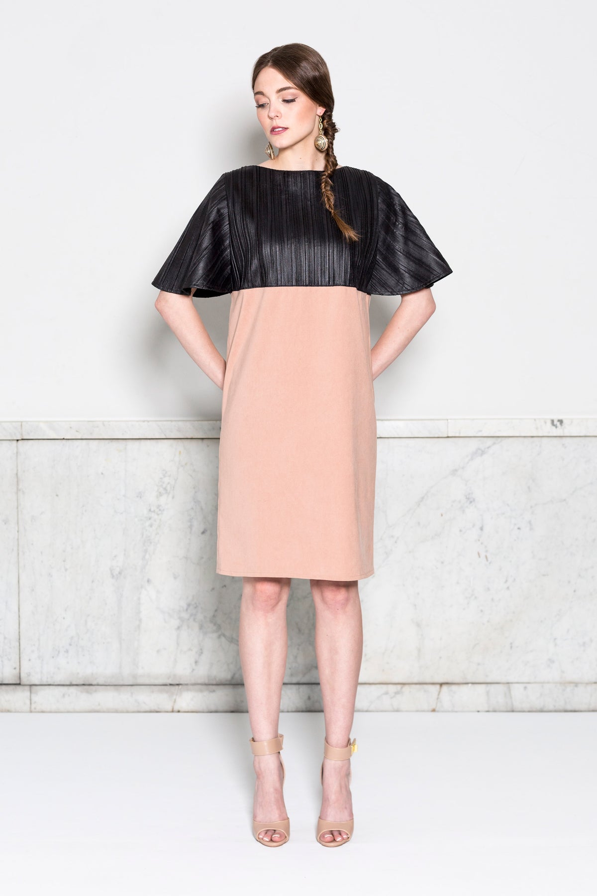 Capelet Sleeve Dress (Custom Design)
