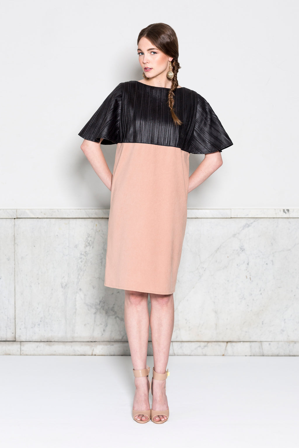 Capelet Sleeve Dress (Custom Design)