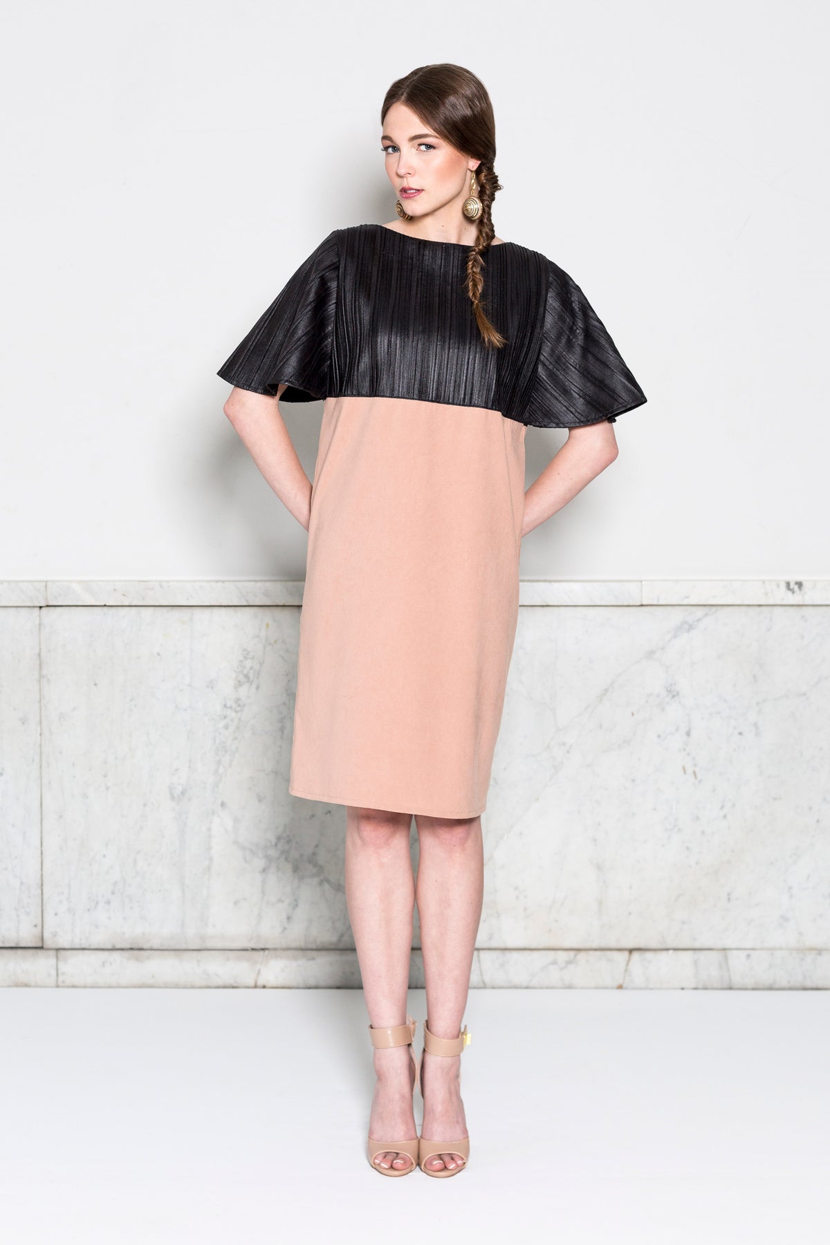 Capelet Sleeve Dress (Custom Design)