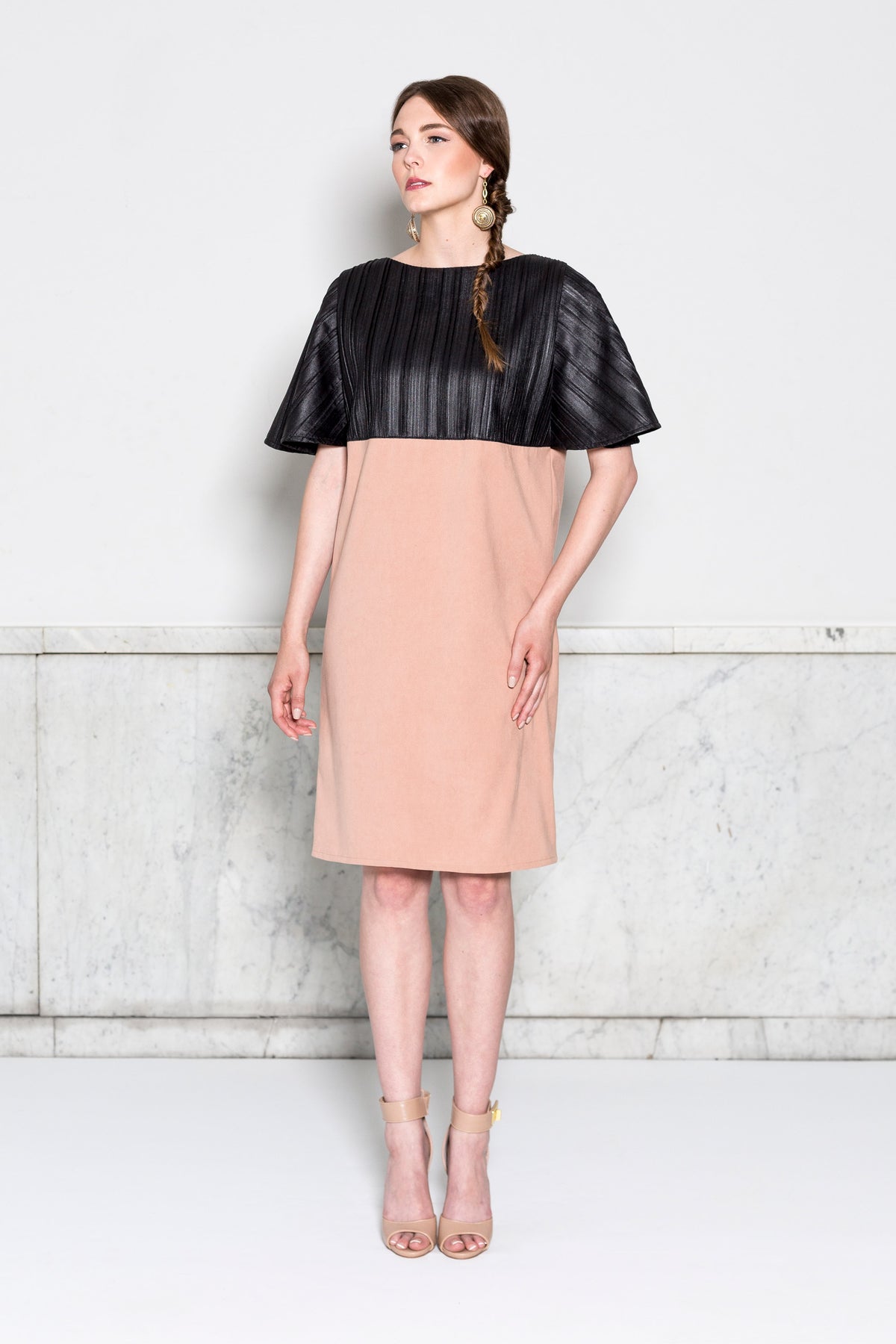 Capelet Sleeve Dress (Custom Design)