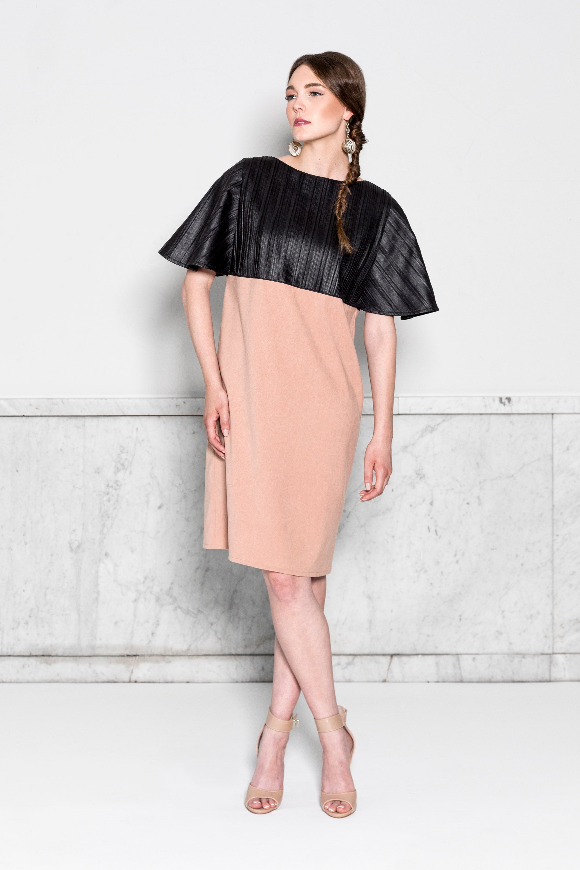 Capelet Sleeve Dress (Custom Design) Capelet Sleeve Dress (Custom Design)