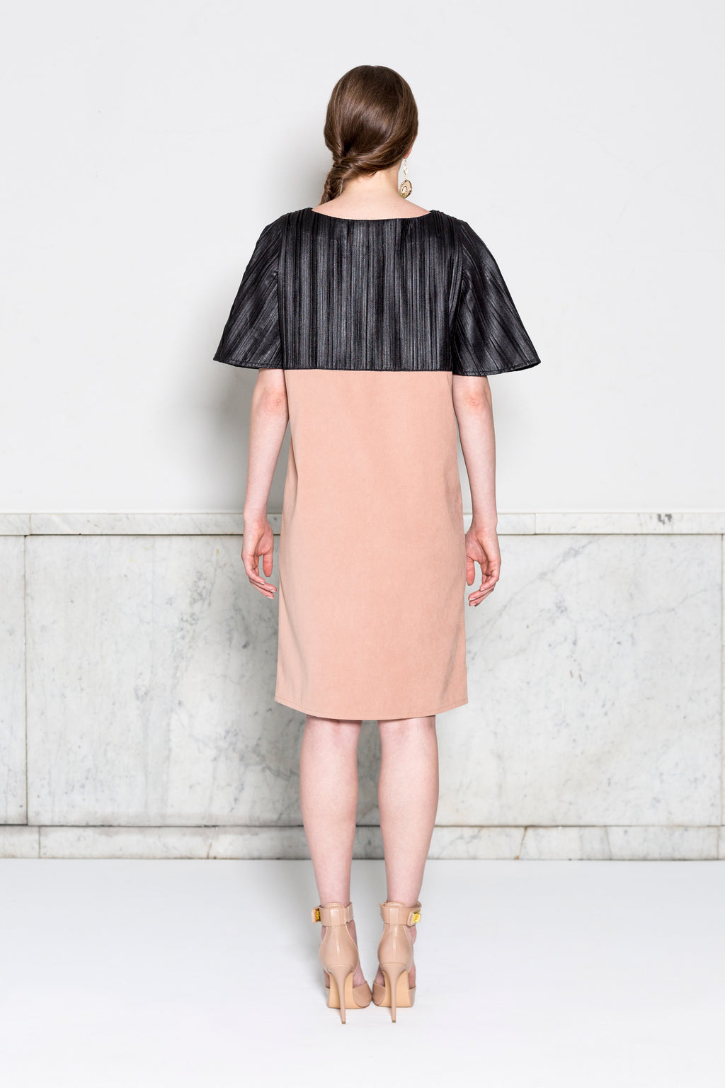 Capelet Sleeve Dress (Custom Design)